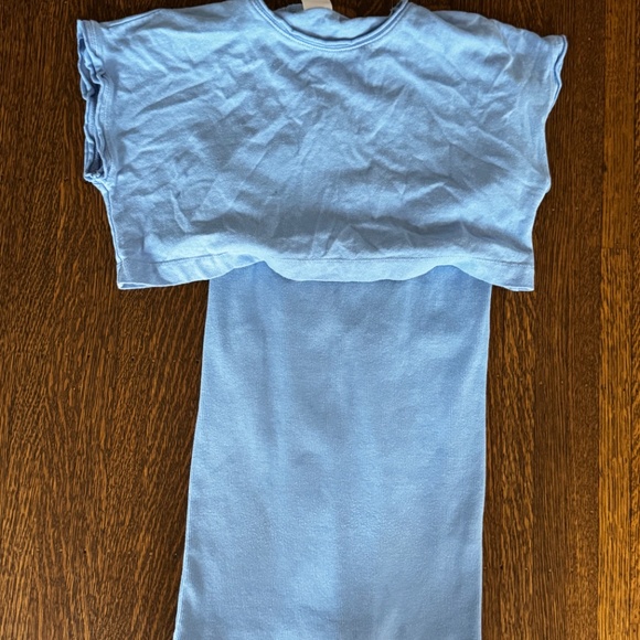 Zara Girls Ribbed Dress with Matching Shirt - Picture 3 of 4